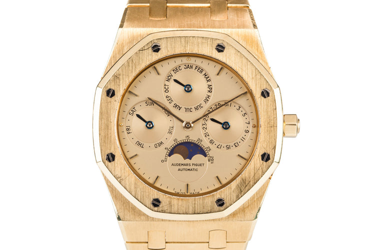 Audemars Piguet 18k YG Royal Oak Perpetual Calendar with Moonphase 25654BA