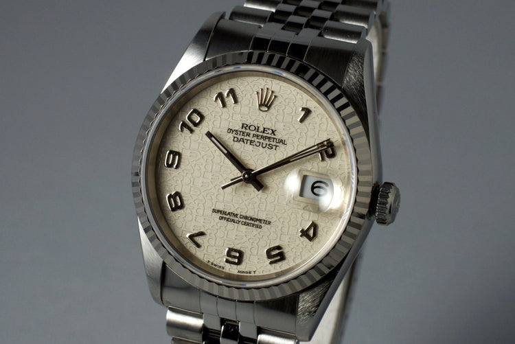 1995 Rolex DateJust 16234 with Cream Arabic Dial