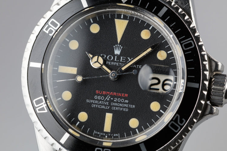 1971 Rolex Red Submariner 1680 with MK IV Dial
