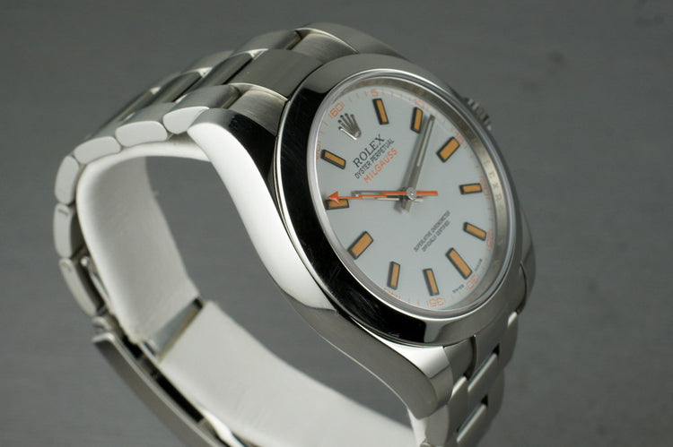 2007 Rolex Milgauss 116400 with Box and Papers