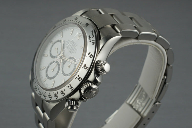 1991 Rolex SS Zenith Daytona 16520 White Dial