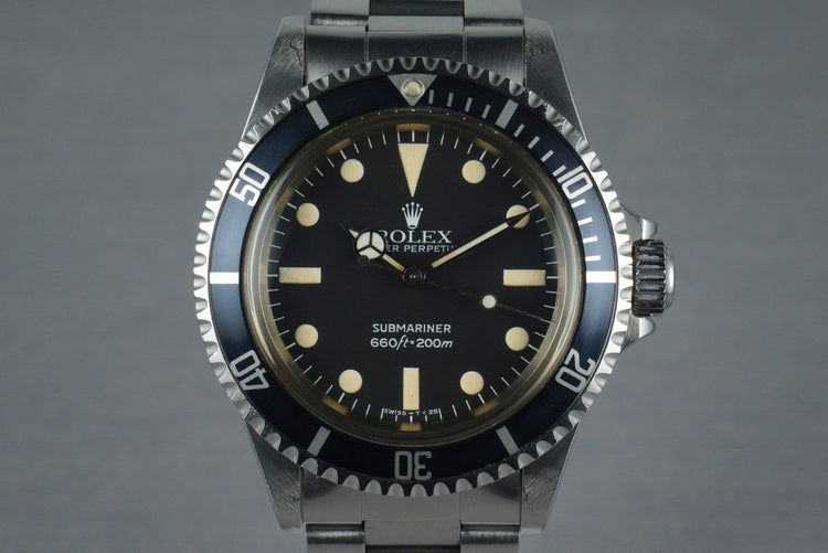 1981 Rolex Submariner 5513 Mark IV Maxi Dial