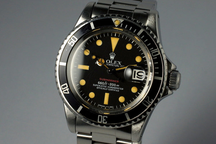 1972 Rolex Red Submariner 1680 Mark VI