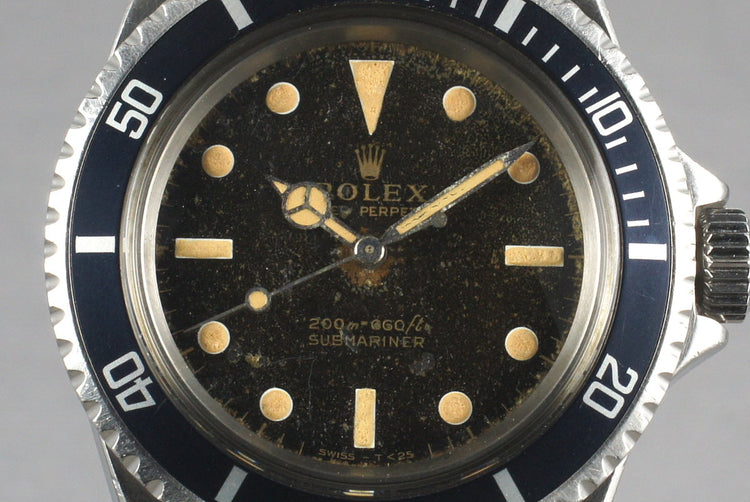 1966 Rolex Submariner 5513 with Glossy Gilt Dial and Papers