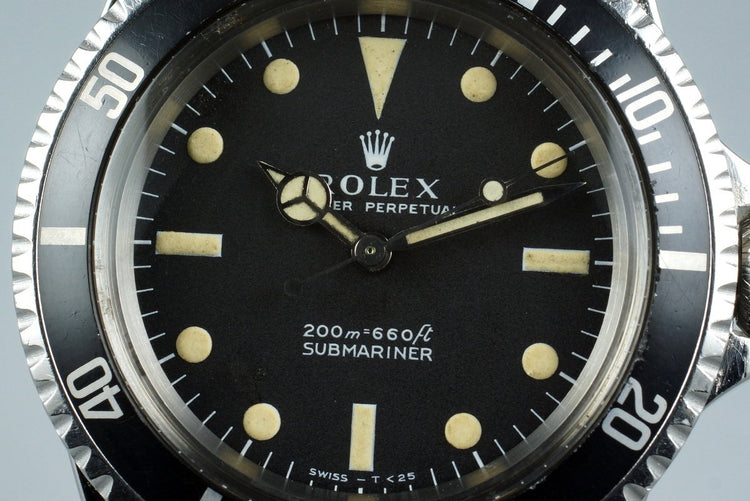 1967 Rolex Submariner 5513 Meters First