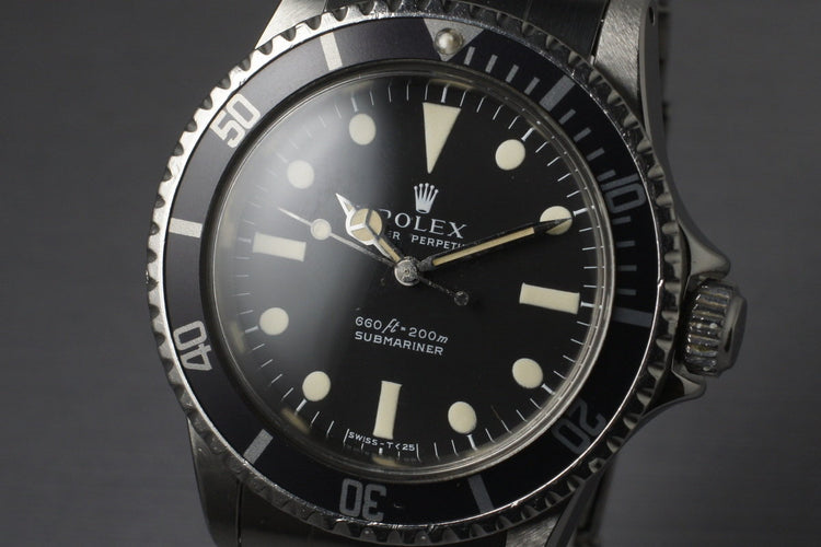 1970 Rolex Submariner 5513 Serif Dial