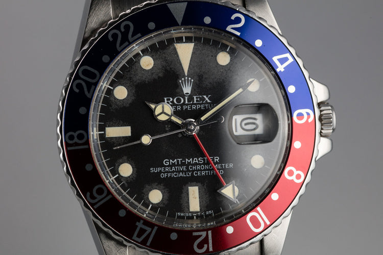 1982 Rolex GMT-Master 16750 with "Pepsi" Bezel Insert