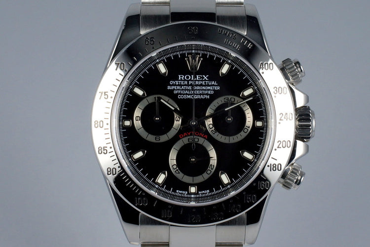 2002 Rolex Daytona 116520 Black Dial with Box and Papers
