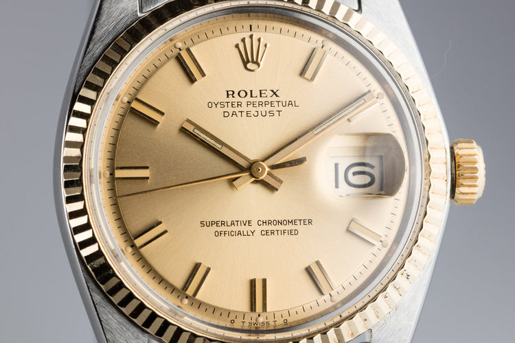 1971 Rolex Two-Tone DateJust 1601 with Sigma Champagne Dial