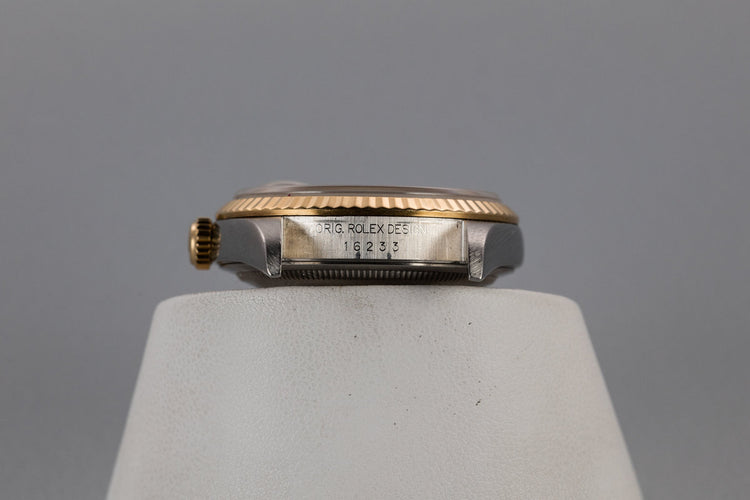 2000 Rolex Two-Tone DateJust 16233 Silver Dial