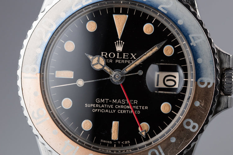1966 Rolex GMT-Master 1675 with Faded "Pepsi" Bezel Insert