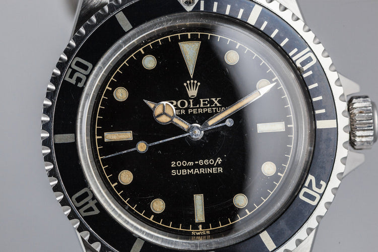 1962 Rolex Submariner 5512 PCG with Gilt Glossy Chapter Ring Dial