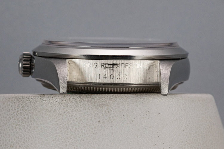 1995 Rolex Air-King 14000 Silver Dial with Service Papers