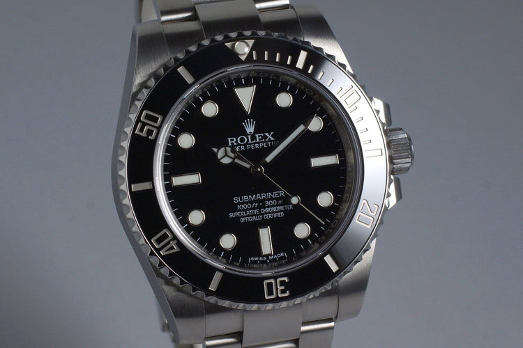 2016 Rolex Submariner 114060 with Box and Papers