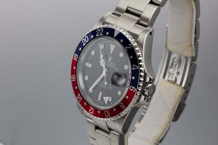 2000 Rolex GMT-Master II "Pepsi" 16710 with Box and Papers