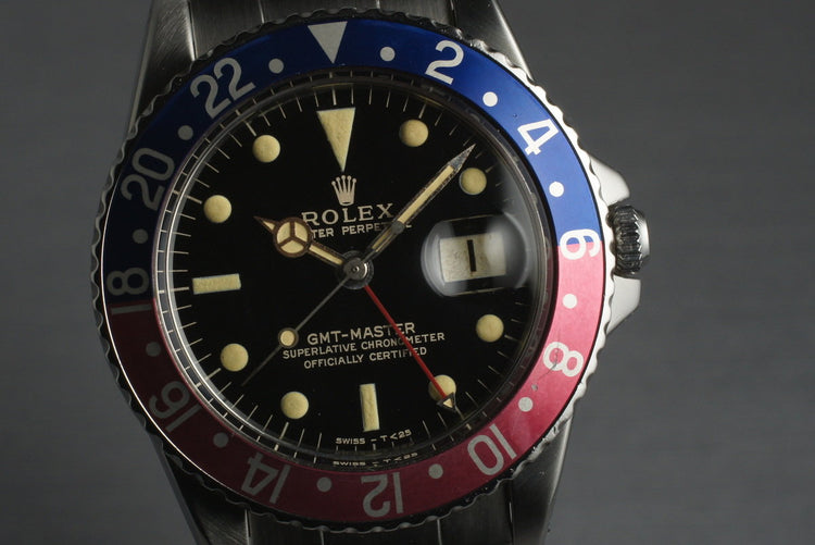 1963 Rolex PCG and Gilt GMT 1675 PCG with Box and Papers