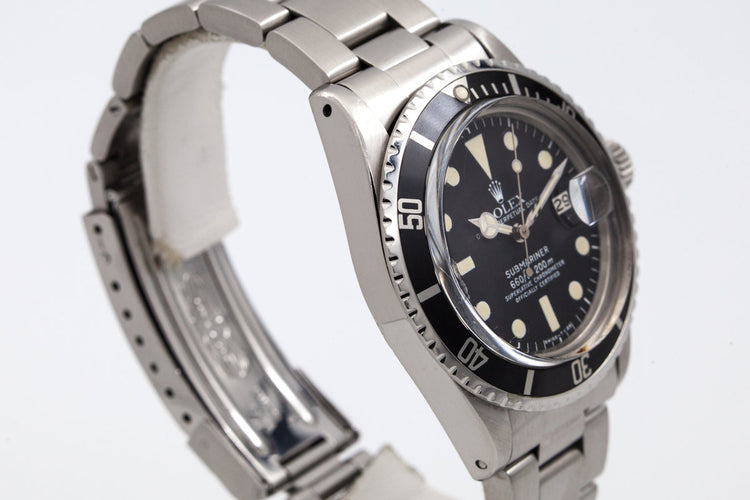 1971 Rolex Submariner 1680 with Mark 1 Dial and Box and Papers