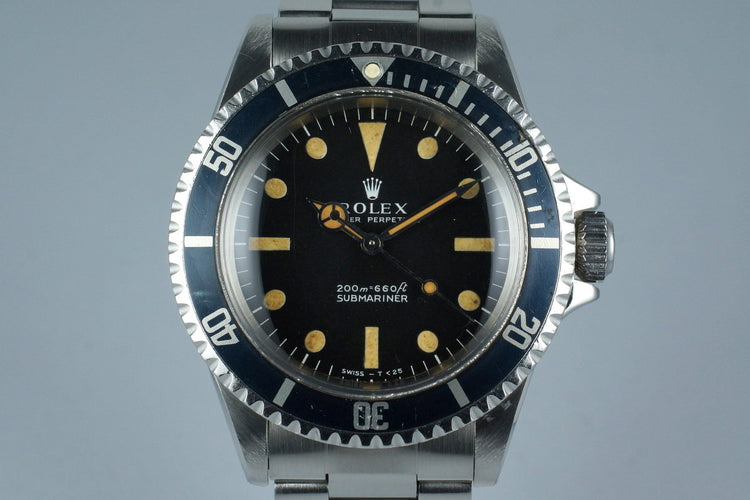 1968 Rolex Submariner 5513 Meters First