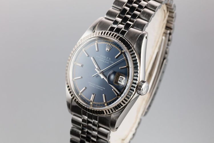1973 Rolex DateJust 1601 Blue Sigma Dial