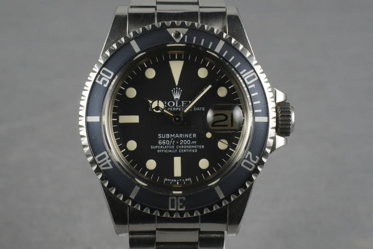 1978 Rolex Submariner 1680 with Fat Case