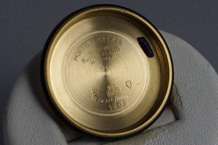 1971 Rolex YG Day-Date 1803 Silver ‘Wide Boy’ Sigma Dial