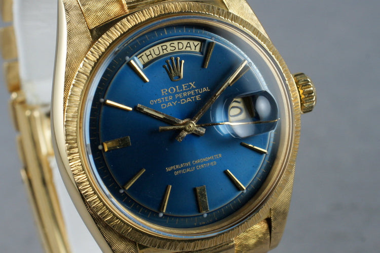 1971 Rolex 18K YG President1807 with Bark and Morellis Finish