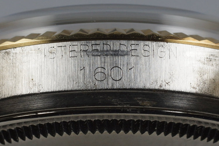 1962 Rolex Two Tone DateJust 1601 Non-Luminous Champagne Dial