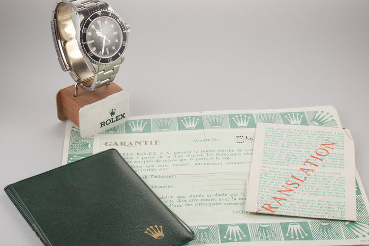 1977 Rolex Submariner 5513 Mark 1 Maxi with Box and Papers
