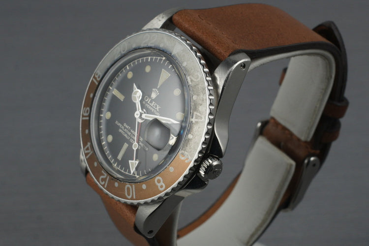 1963 Rolex GMT 1675 PCG Gilt Chapter Ring