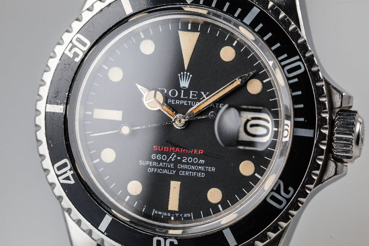 1971 Rolex Submariner 1680 with MK IV Red Dial