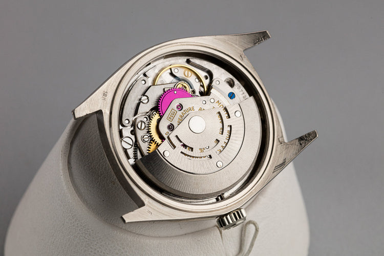 1972 Rolex 18K White Gold Day-Date 1803 Silver Dial with Box and Double Papers