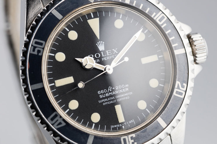 1972 Rolex Submariner 5512 with Kissing 40 Insert