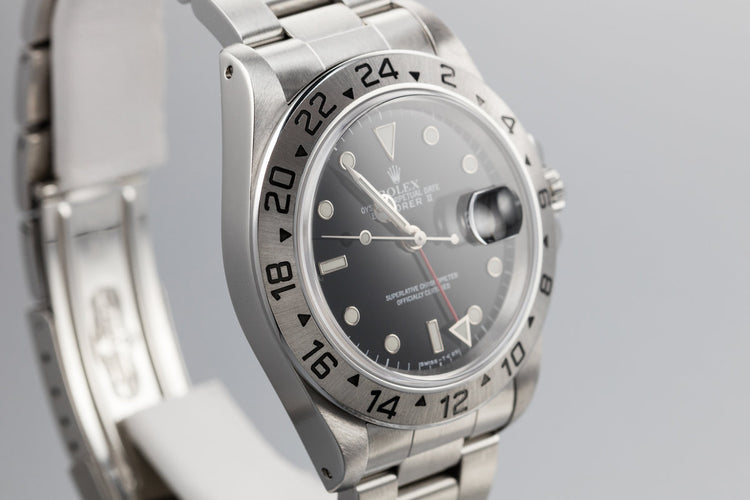 1997 Rolex Explorer II 16570 Black Dial