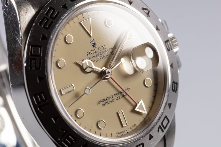 1984 Rolex Explorer II 16550 Unpolished "Cream" Rail Dial