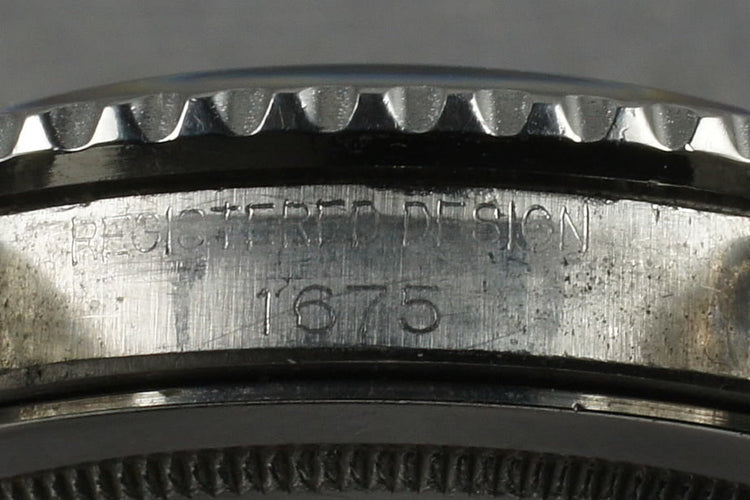 1967 Rolex GMT 1675 Mark 1 Dial with All Red 24 Hour Hand