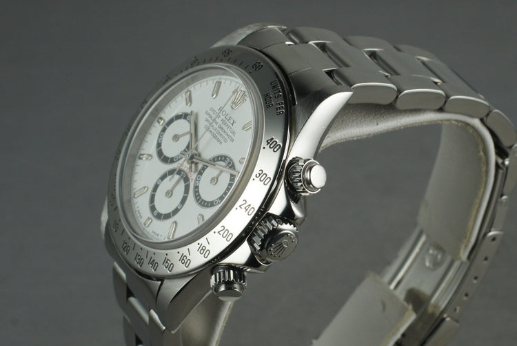 Rolex SS Zenith Daytona 16520 with Box and Papers