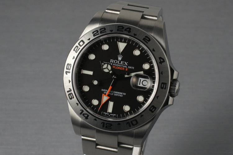 2013 Rolex Explorer II 216570 with Box and Papers