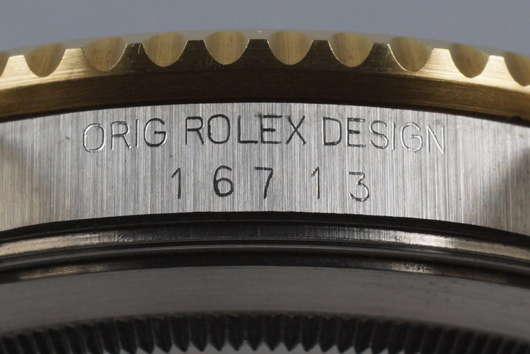 1989 Rolex Two Tone GMT II 16713 with Box and Papers