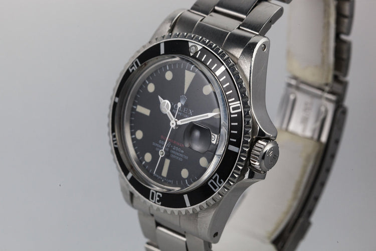 1970 Rolex Red Submariner 1680 with MKIV Dial