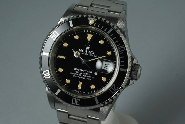 1991 Rolex Submariner 16610
