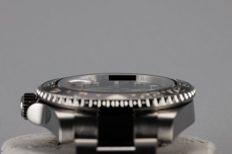 2009 Rolex GMT-Master II 16710LN Black Bezel with Box, Papers, and Service Papers