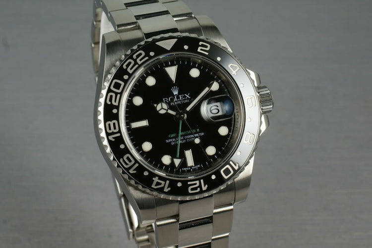 Rolex Ceramic GMT Ref: 116710 Box and Papers
