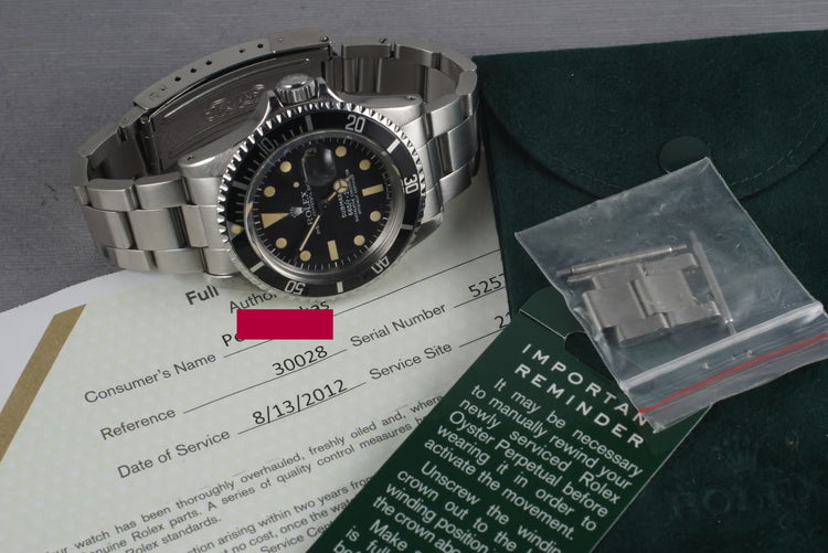 Rolex Submariner 1680 with creamy dial and RSC Service