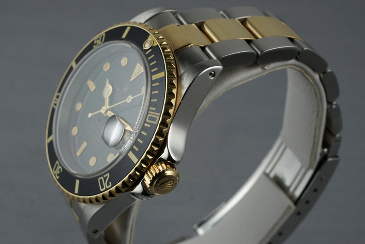 1990 Rolex Two Tone Submariner 16613 with Tiffany and Co Dial