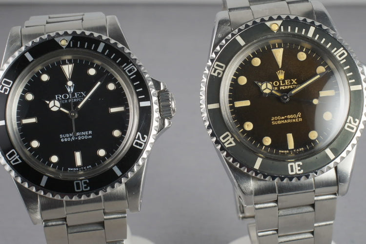 1966 Rolex Submariner 5513 with Gilt Tropical Brown Dial