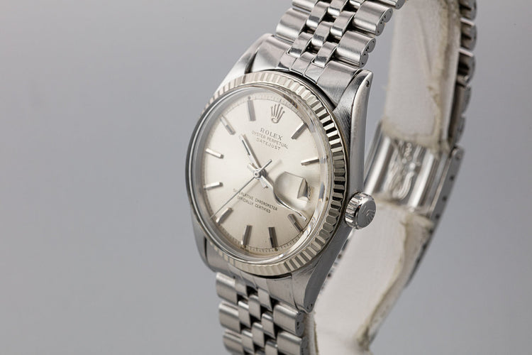 1964 Rolex DateJust 1601 with "SWISS" Only Silver Dial