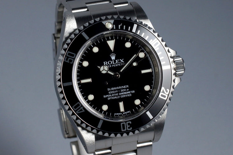 2011 Rolex Submariner 14060M 4 Line Dial with Box and Papers