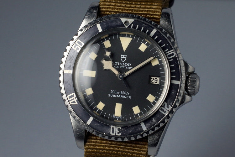 1977 Tudor Submariner 94110 Black Snowflake