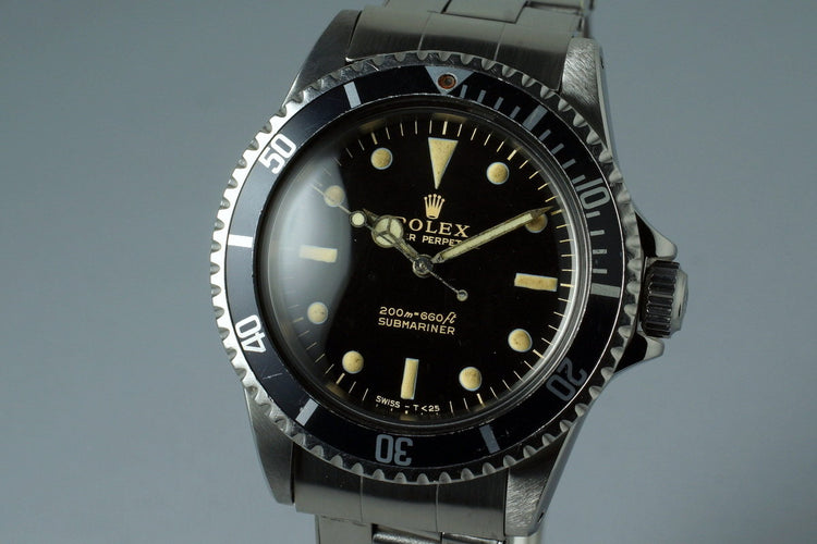 1965 Rolex Submariner 5513 Glossy Gilt Meters First Dial