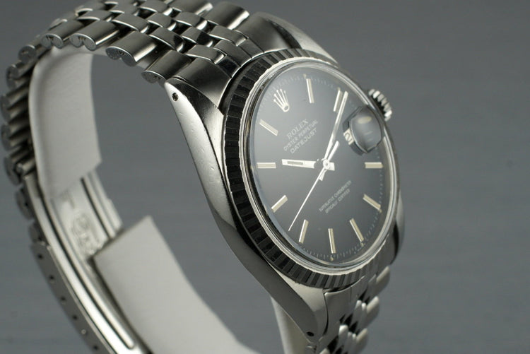 1971 Rolex DateJust 1600 Rare Matte Black Dial